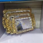 3 pcs stainless floral trays