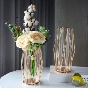 grid flower vase
