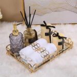 Rectangle Glass Mirror Tray