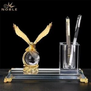 Crystal Glass Desk Organizer