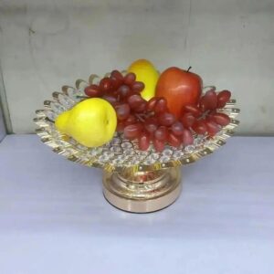 Crystal Glass Bowl Fruit Holder