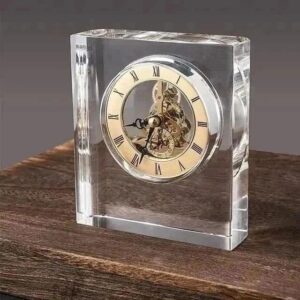 European Luxury Crystal Table Clock