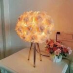 Tripod Rose Lamp