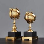 European Luxury Metal Globe Ornament
