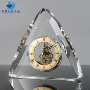European Luxury Crystal Table Clock