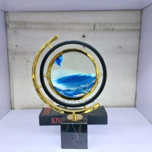 Modern Rotating  Moving Sand 3D Ornament