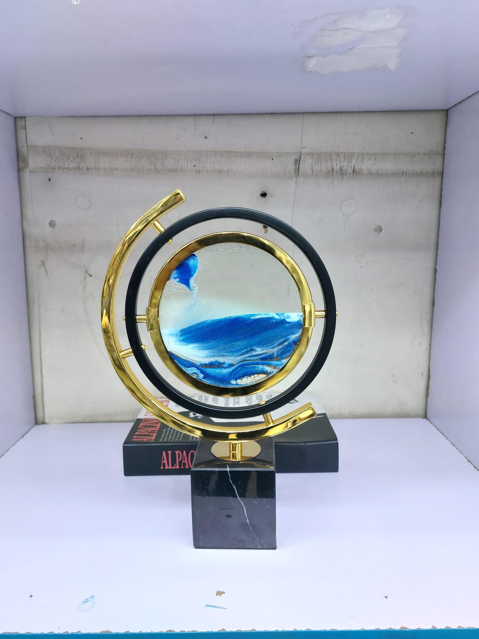 Modern Rotating Moving Sand 3D Ornament