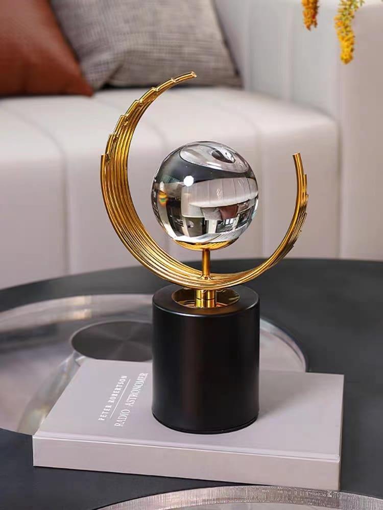 Crystal Ball Metallic Ornament