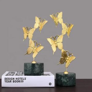 Modern Butterfly Metal Ornament Sculpture