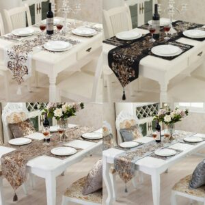 European Style Table Runner With 4 Matching Mats