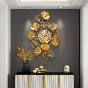 Gold Metal Decorative Wall Clock