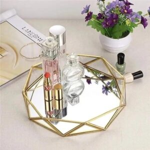 Gold Geometric Vanity Tray