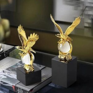 Crystal Metal Eagle Ornament