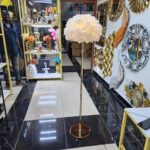 Nordic Feather Crystal Floor Lamp