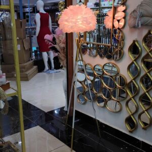 Nordic Feather Crystal Tripod Floor Lamp