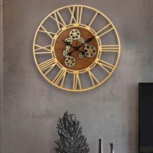 Real Moving Gear Wall Clock