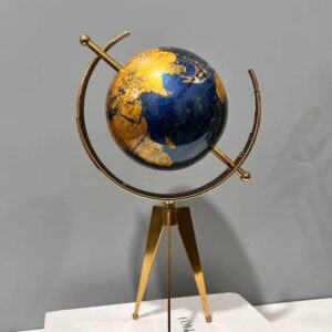 Tripod Earth Globe Ornament