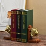 Wolf Head Bookends