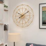 Geometric Metal Wire Decorative Wall Clock