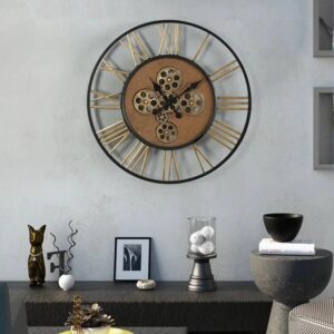 Real Moving Gear Wall Clock