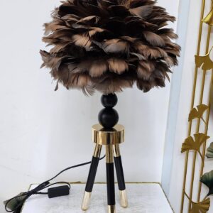 Tripod Feather Lamp