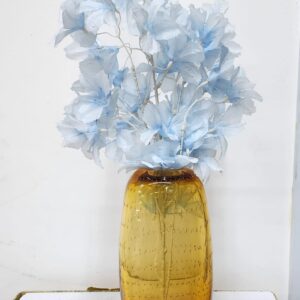 Heavy Vintage Bubble Glass Vase