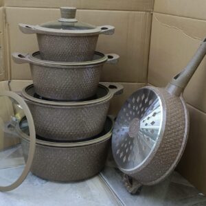 5 pcs Non stick granite cooking pots