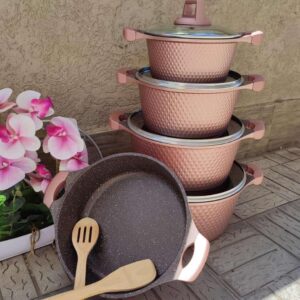 5 pcs granite cooking pots