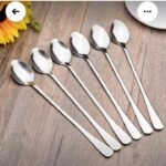 6 pcs long tea spoons