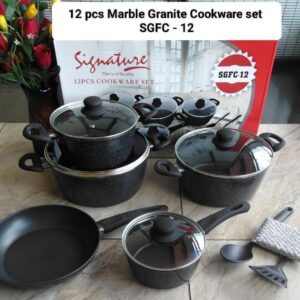Granite cookware, signature cooking pots