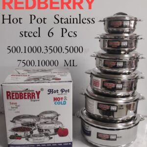 Redberry Heavy Gauge Stainless Steel Hotpot Set(6pcs)