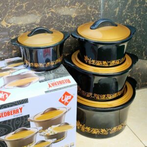 Redberry Hot Meal Premium Insulated Casserole – 4PCS Set White