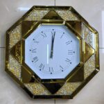 Glass wall clock