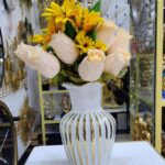 White and Gold Vase