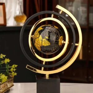 mini office decor marble base globe