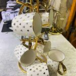 6 pcs golden mugs vl