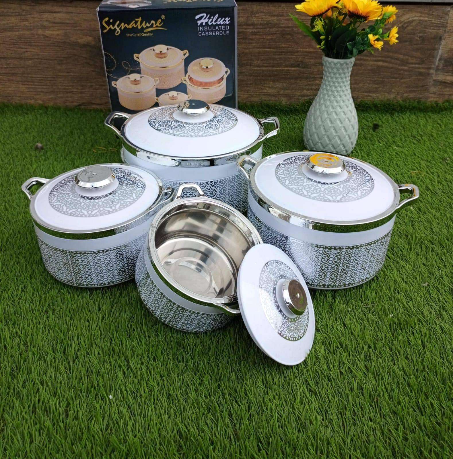 4 pcs insulated hot pots