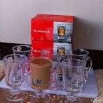 6 pcs glass irish mugs
