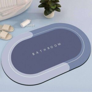 Absorbent Bath Mats, Non-Slip Washable Soft Microfiber Bath Mat Quick Drying Bath Mat for Shower and Entrance, 40 * 60cm,
