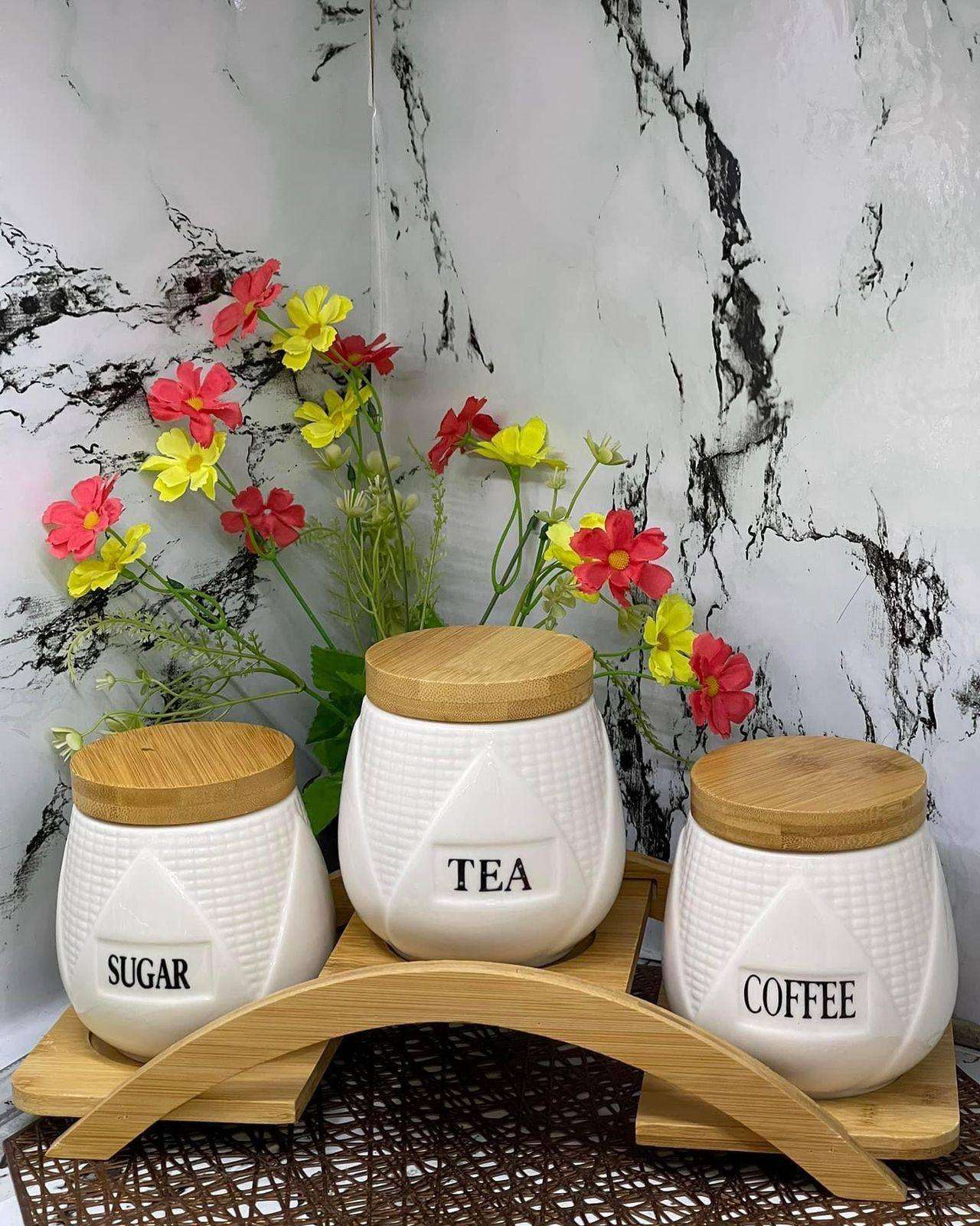 3 in 1 sugar set cannister set