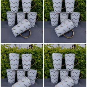 6 pcs golden mugs zx