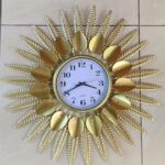 sunburst wall clock