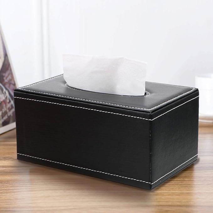 Serviette box, leather serviette box