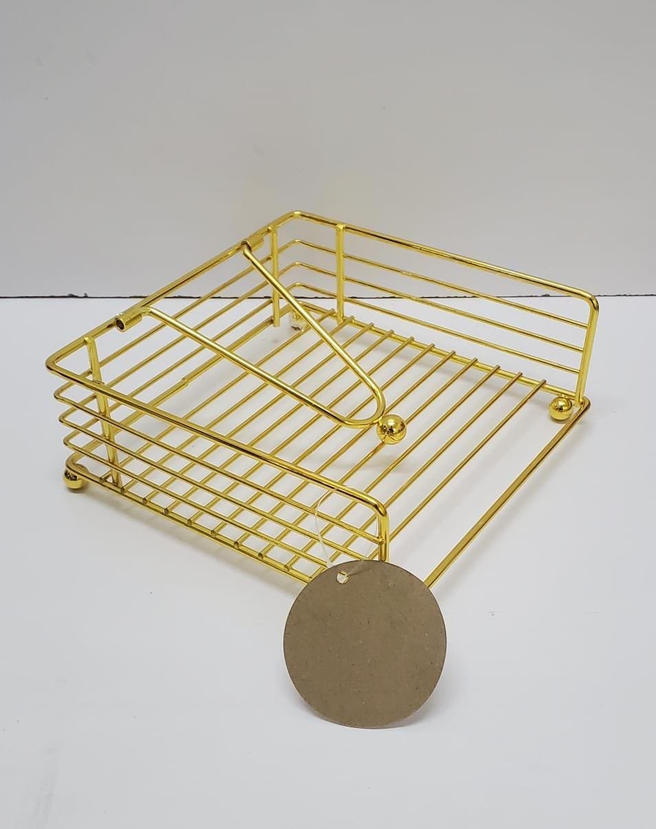 Luxury metallic serviette holder