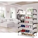 6-Tier Multifunctional Freestanding Shoe Rack Collapsible Shoe Rack
