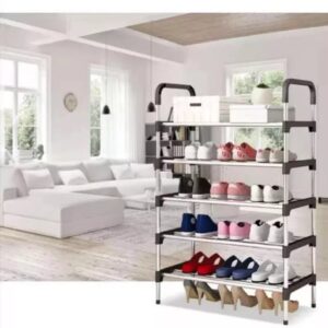 6-Tier Multifunctional Freestanding Shoe Rack Collapsible Shoe Rack