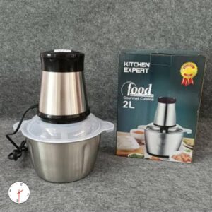 2LITERS Food chopper with stainless steel blades for meat, vegetables etc