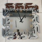 Crystal glass wall decorative clock