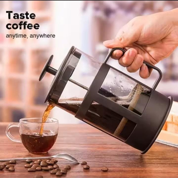 1 litres Coffee Tea Maker French coffee Press Plunger Machine with 3-level filtration system