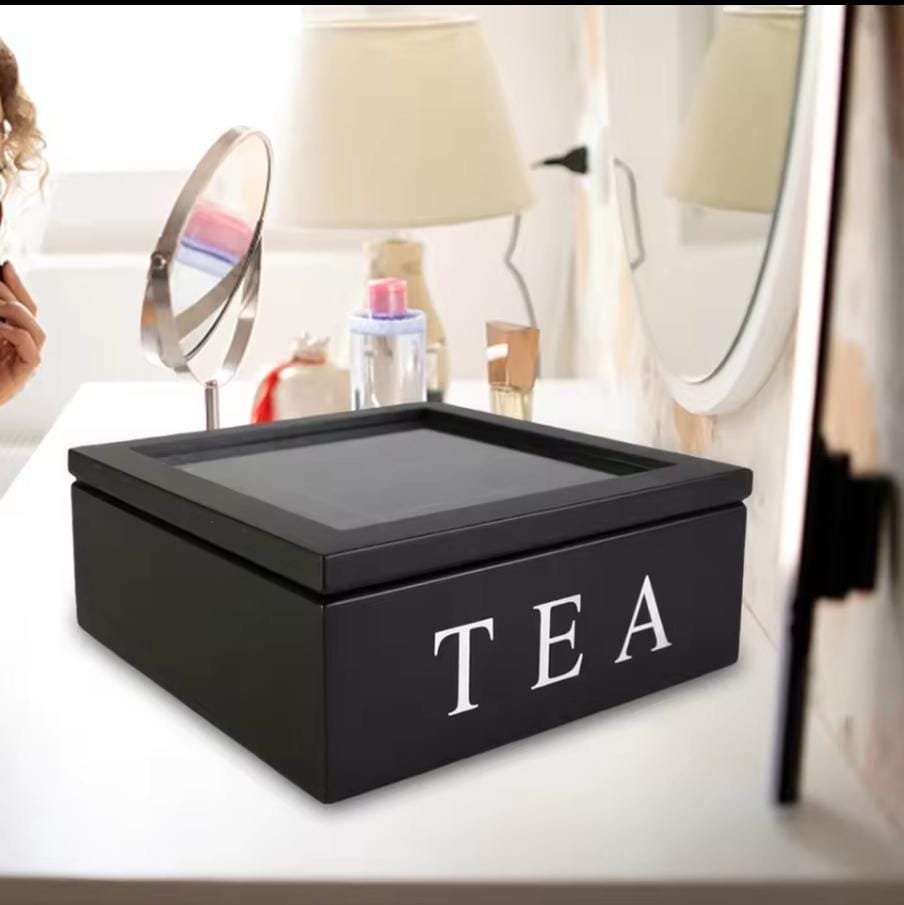 Bamboo Tea Bag Organizer